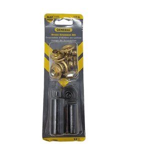 1/2" 13 mm Grommet Tool Kit - 12 Solid Brass Grommets for Tarps Repair NEW
